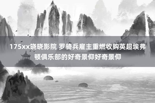 175xx晓晓影院 罗骑兵雇主重燃收购英超埃弗顿俱乐部的好奇景仰好奇景仰