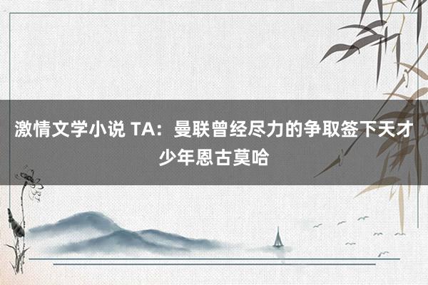 激情文学小说 TA：曼联曾经尽力的争取签下天才少年恩古莫哈