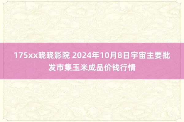 175xx晓晓影院 2024年10月8日宇宙主要批发市集玉米成品价钱行情