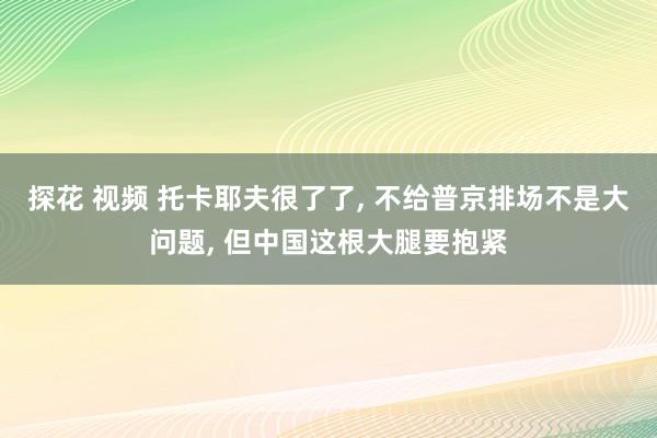 探花 视频 托卡耶夫很了了, 不给普京排场不是大问题, 但中国这根大腿要抱紧