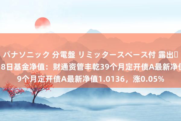 パナソニック 分電盤 リミッタースペース付 露出・半埋込両用形 10月18日基金净值：财通资管丰乾39个月定开债A最新净值1.0136，涨0.05%