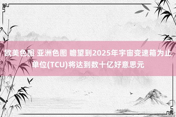 欧美色图 亚洲色图 瞻望到2025年宇宙变速箱为止单位(TCU)将达到数十亿好意思元